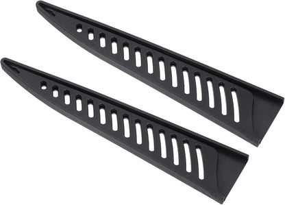 PP Safety Knife Cover Sleeves for 6" Boning Knife, 2 Pack Knives Edge Guard Blade Protector Universal Knife Sheath for Kitchen, Black