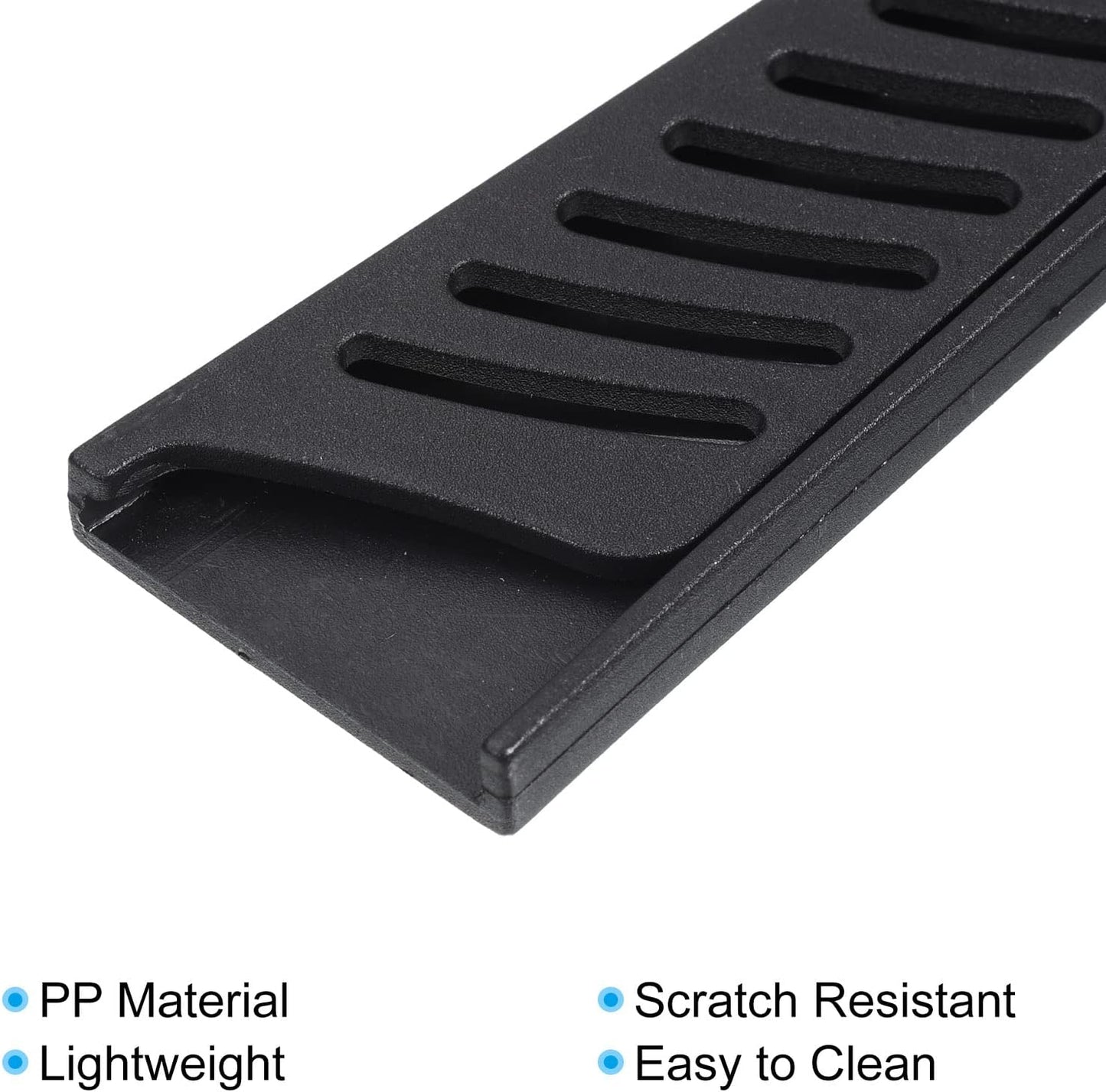 PP Safety Knife Cover Sleeves for 6" Boning Knife, 2 Pack Knives Edge Guard Blade Protector Universal Knife Sheath for Kitchen, Black