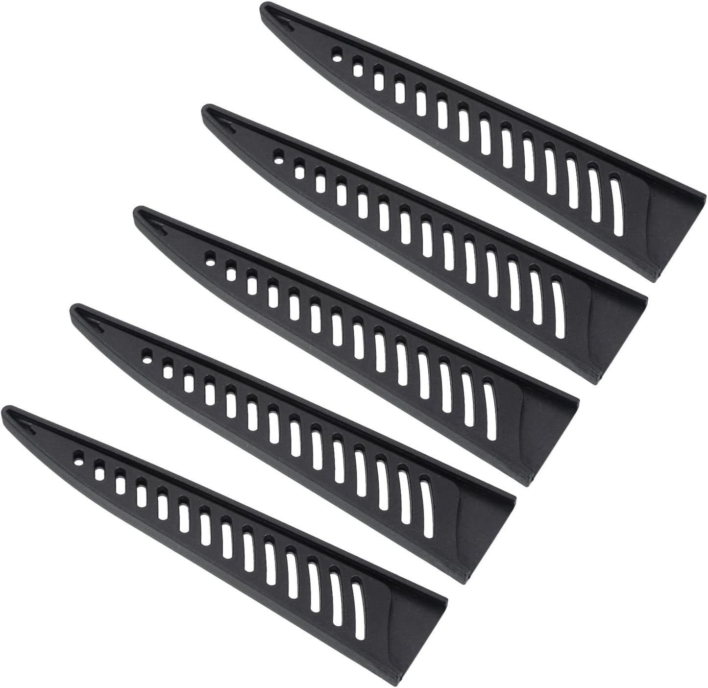 PP Safety Knife Cover Sleeves for 6" Boning Knife, 2 Pack Knives Edge Guard Blade Protector Universal Knife Sheath for Kitchen, Black