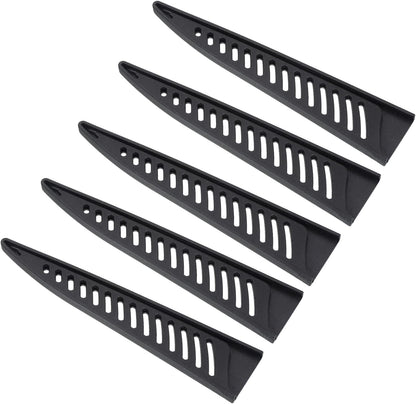 PP Safety Knife Cover Sleeves for 6" Boning Knife, 2 Pack Knives Edge Guard Blade Protector Universal Knife Sheath for Kitchen, Black
