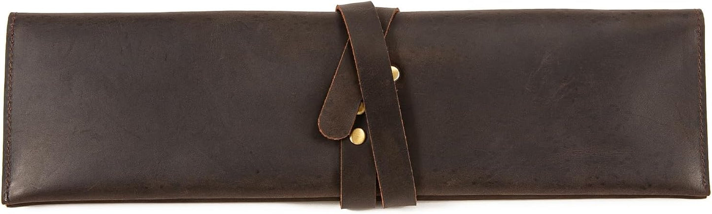Leather Chef Knife Sheath,Single Chef Knife Case Bag Roll for Traval,Sheaths for Chef's Kitchen knives,Tool Organizer Pouch Culinary Accessories Cooking Tools Roll,Gifts for Men