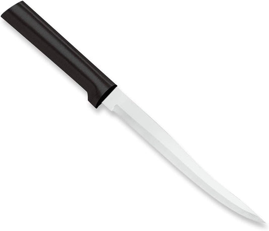 Carver Boning Knife (W208), Black Handle, Pack of 2 | 6.63" Stainless Steel Blade, Black Resin Handle