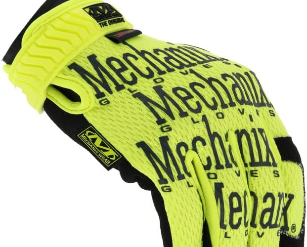 Original E5 Hi-Viz Cut Resistant Gloves Yellow Large | Armortex & TrekDry Construction with Hi-Viz Cut Resistance for High-Risk Heavy-Duty Work Environments