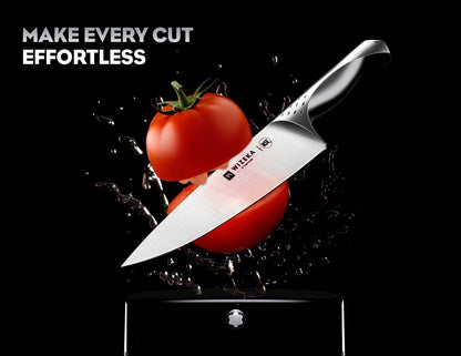 Knife Set with Block 15Pcs, High Carbon Stainless Steel, Razor-Sharp