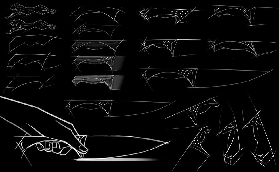 Knife Set with Block 15Pcs, High Carbon Stainless Steel, Razor-Sharp