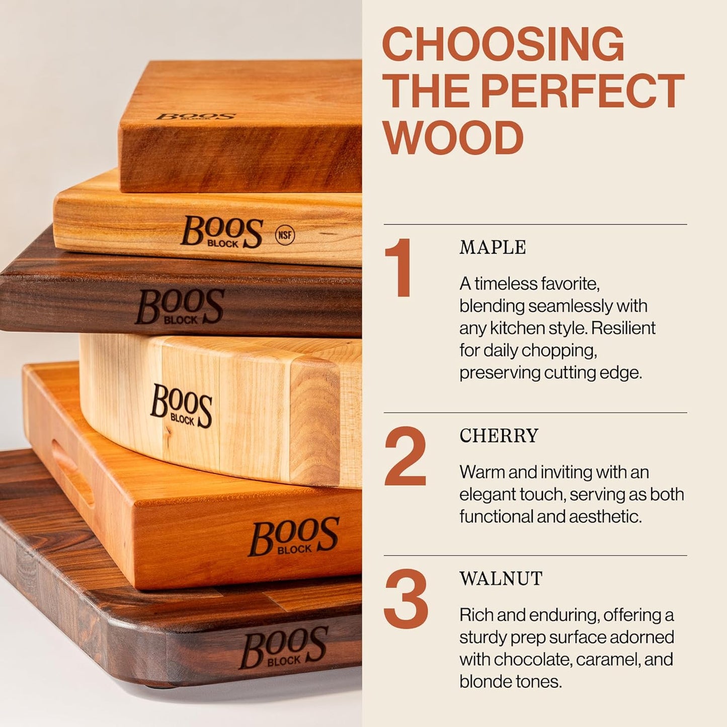 Chop-N-Slice Series Rectangular Wooden Maple Cutting Board | 18”x12" – 1.25” Thick, 8-lb Reversible Butcher Block with Eased Corners, Edge-Grain & Finger Grips – Made in the USA