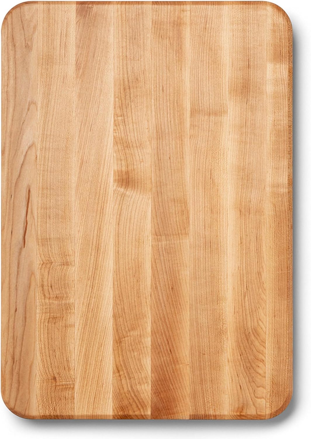 Chop-N-Slice Series Rectangular Wooden Maple Cutting Board | 18”x12" – 1.25” Thick, 8-lb Reversible Butcher Block with Eased Corners, Edge-Grain & Finger Grips – Made in the USA