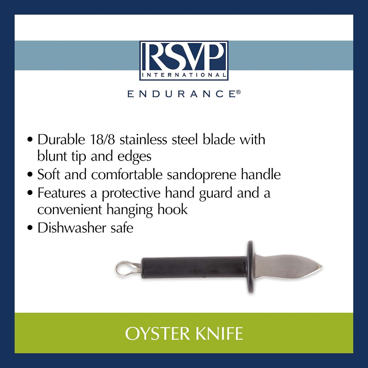 Endurance Collection Seafood Tool, Oyster Knife, Stainless Steel