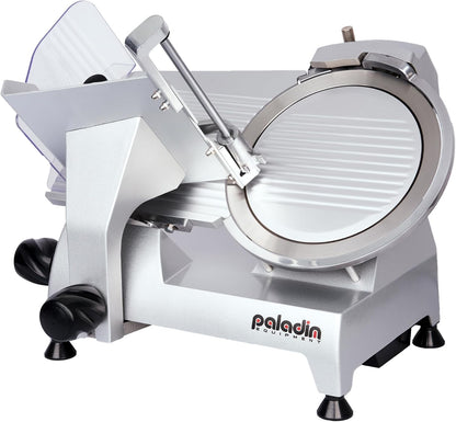 12" Commercial Manual Meat Slicer, 2/5 HP Gravity Feed Electric Meat Slicer, deli meat cutter, Lunch Food Slicer, ham cutter with Adjustable Slicing for Semi-frozen Meat, Cheese