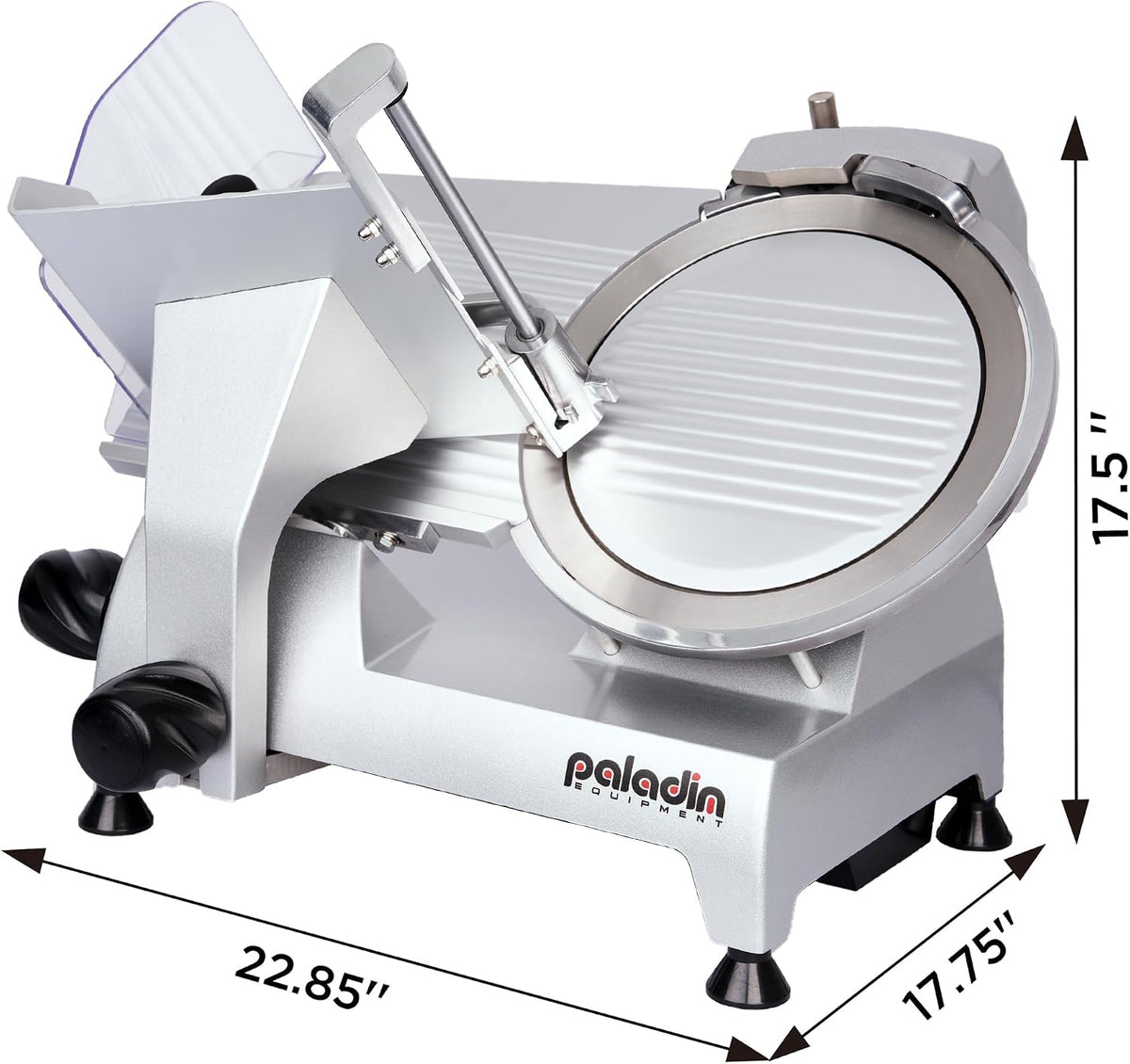 12" Commercial Manual Meat Slicer, 2/5 HP Gravity Feed Electric Meat Slicer, deli meat cutter, Lunch Food Slicer, ham cutter with Adjustable Slicing for Semi-frozen Meat, Cheese
