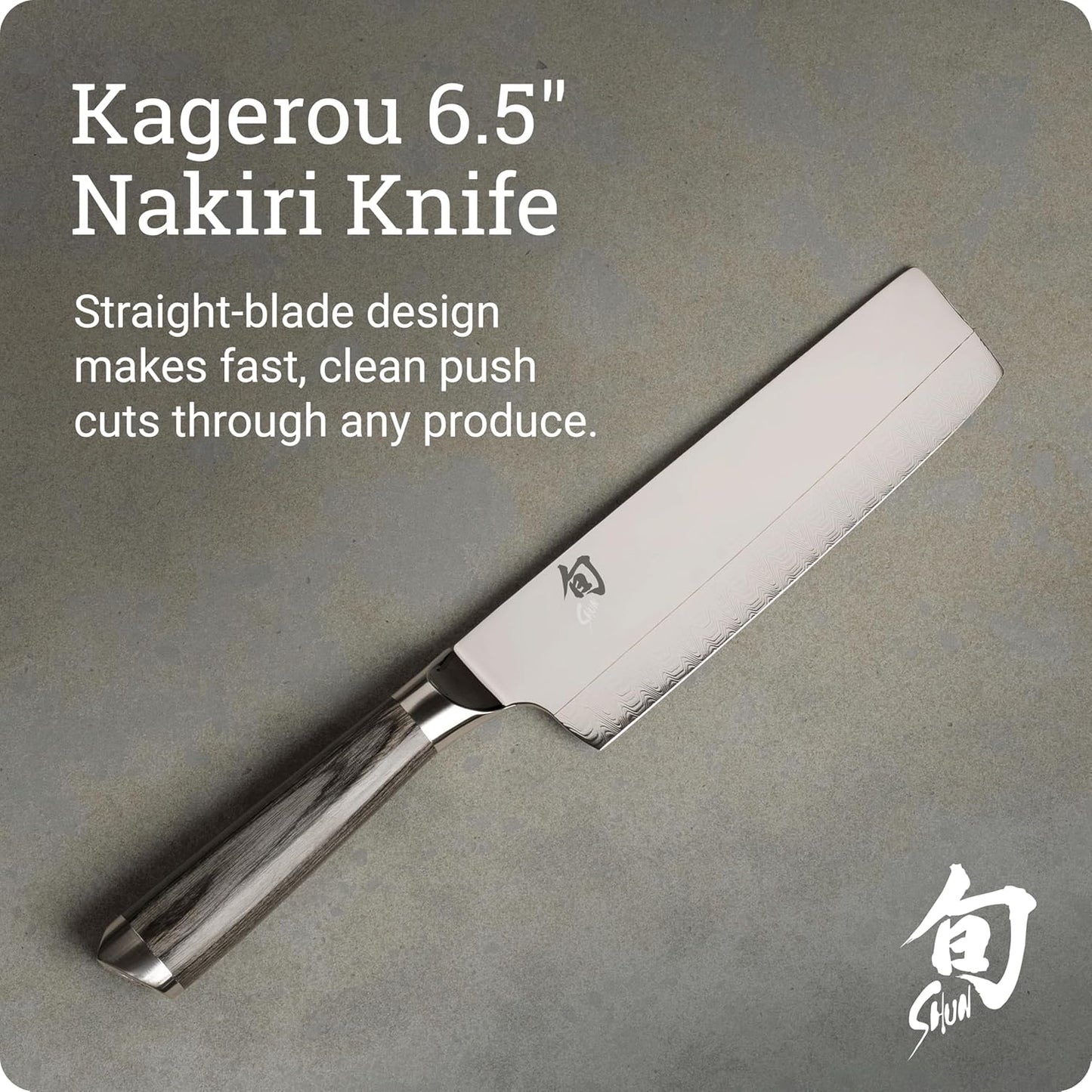 Kagerou 6.5" Nakiri Knife | Handcrafted Japanese Vegetable Knife, VG10 and VG2 Dual Core with 420J Steel Upper, Pakkawood Handle