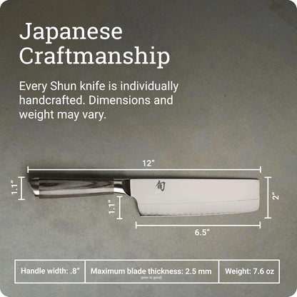 Kagerou 6.5" Nakiri Knife | Handcrafted Japanese Vegetable Knife, VG10 and VG2 Dual Core with 420J Steel Upper, Pakkawood Handle