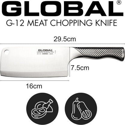 Global Meat Cleaver, 6 1/2", 16cm, Silver