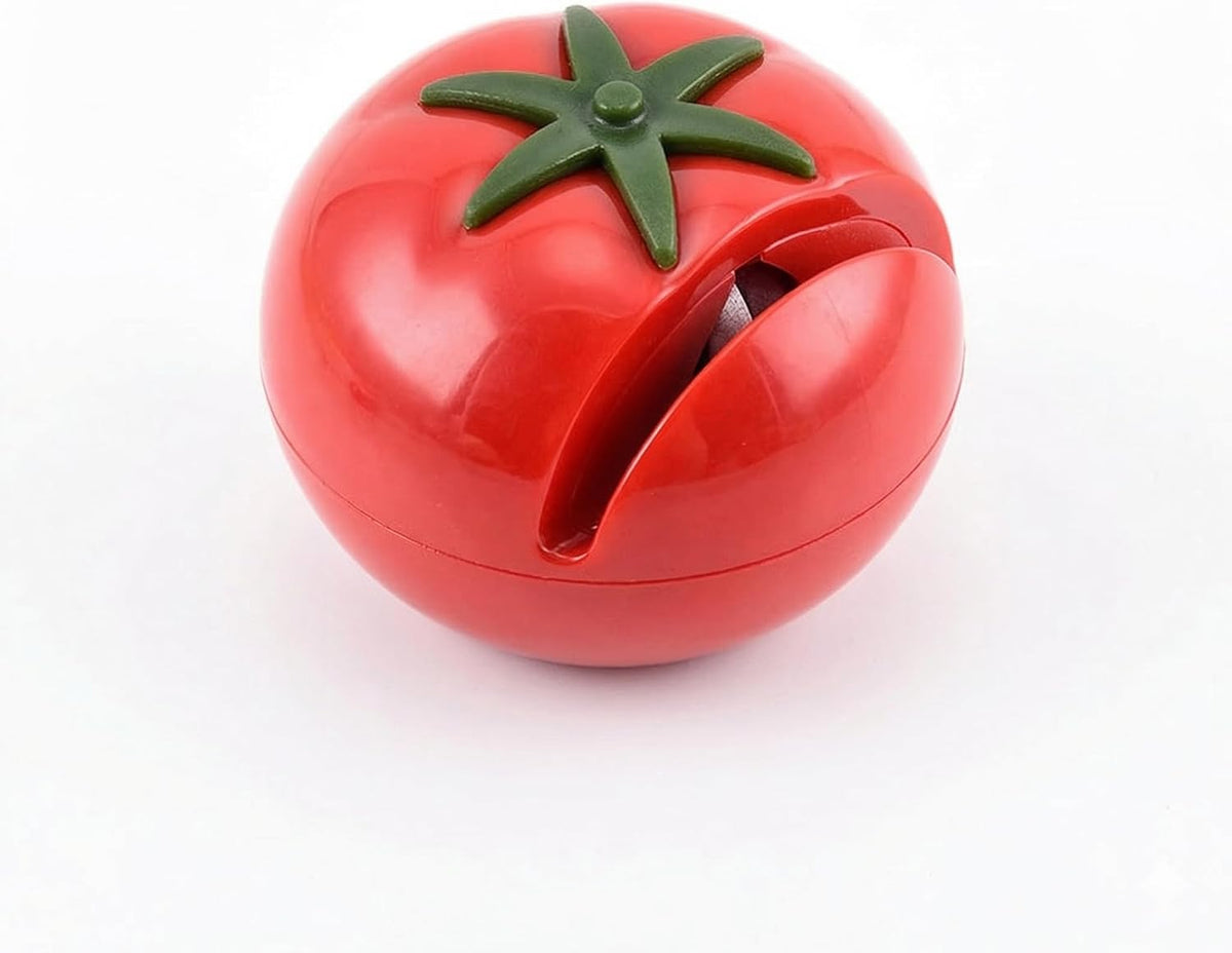 Tomato Shaped Manual Knife Sharpener Cute Kitchen Knife Sharpening Tool
