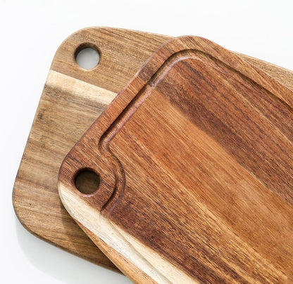 Small Cutting Board Set of 2 - Compact with Juice Groove for Fruits, Vegetables, Cheese & Sandwiches, Lightweight & Non-Toxic Mini Boards for Charcuterie, Camping & Kitchen