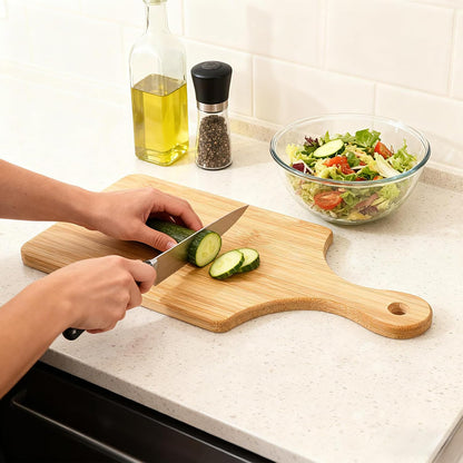 8 PCS Cutting Board Bulk, 11" x 5" Bamboo Wood Board with Handle Thicken Charcuterie Boards Mini Food Platter for Mother's Day Housewarming Gift Wedding Kitchen Home Decor