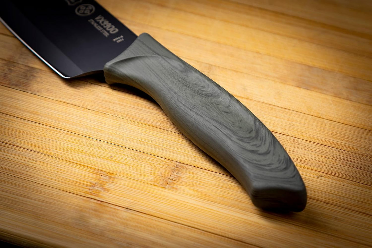 Stainless Steel, Set of 5 Black Kitchen Knives with Plastic Protectors, Ideal for All Cutting, Slicing, and Chopping Needs, Sleek Black Blades with Comfortable Ergonomic Handles