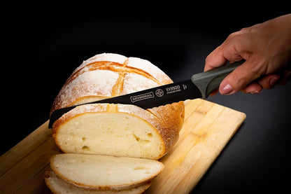 Stainless Steel, Set of 5 Black Kitchen Knives with Plastic Protectors, Ideal for All Cutting, Slicing, and Chopping Needs, Sleek Black Blades with Comfortable Ergonomic Handles
