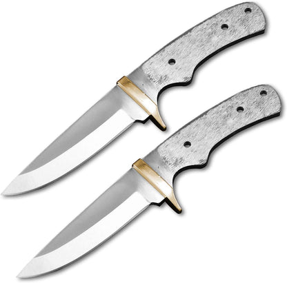 420 Stainless Steel Knife (420 Stainless Steel, Pair of 5.375 inch Bowie Blades)