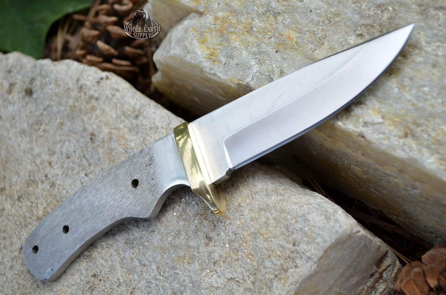 420 Stainless Steel Knife (420 Stainless Steel, Pair of 5.375 inch Bowie Blades)