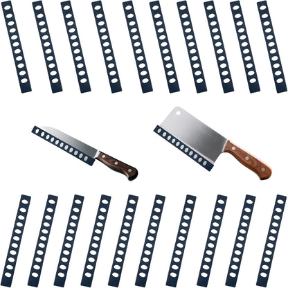 Knife Sheath - 20-Pack Black Blade Protectors, Durable Plastic, Knife Blade Cover for Chef, Utility, and Steak Knives, Portable, Ideal for Daily Use and Outdoor Activities