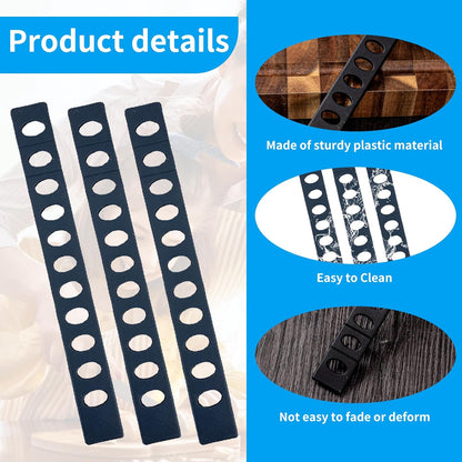 Knife Sheath - 20-Pack Black Blade Protectors, Durable Plastic, Knife Blade Cover for Chef, Utility, and Steak Knives, Portable, Ideal for Daily Use and Outdoor Activities