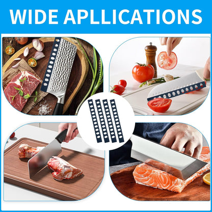 Knife Sheath - 20-Pack Black Blade Protectors, Durable Plastic, Knife Blade Cover for Chef, Utility, and Steak Knives, Portable, Ideal for Daily Use and Outdoor Activities