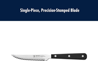Razor-Sharp Steak Knives Set of 8, German Engineered | Informed by 100+ Years of Mastery. Dishwasher Safe. Stays Sharp with Micro Serrated Edges.