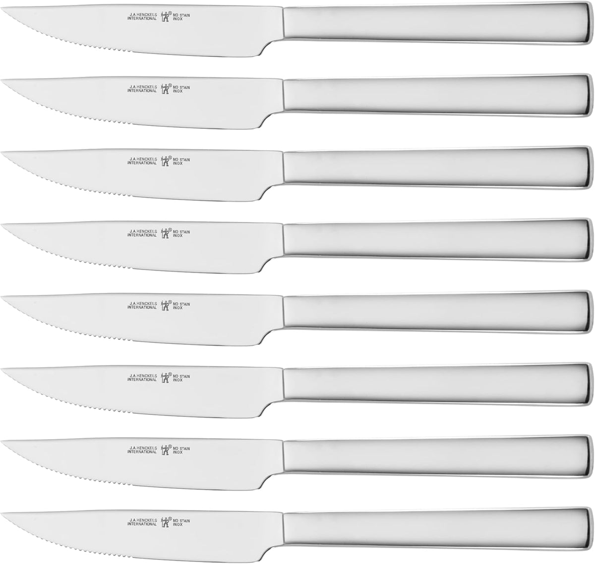 Razor-Sharp Steak Knives Set of 8, German Engineered | Informed by 100+ Years of Mastery. Dishwasher Safe. Stays Sharp with Micro Serrated Edges.