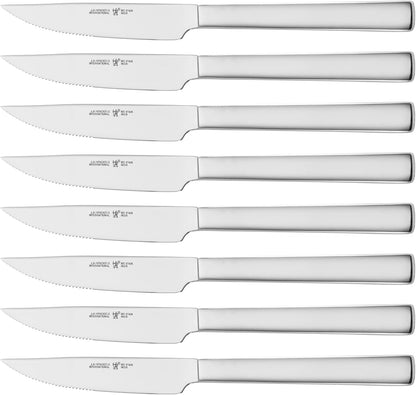 Razor-Sharp Steak Knives Set of 8, German Engineered | Informed by 100+ Years of Mastery. Dishwasher Safe. Stays Sharp with Micro Serrated Edges.