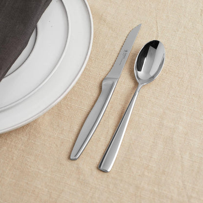 Razor-Sharp Steak Knives Set of 8, German Engineered | Informed by 100+ Years of Mastery. Dishwasher Safe. Stays Sharp with Micro Serrated Edges.