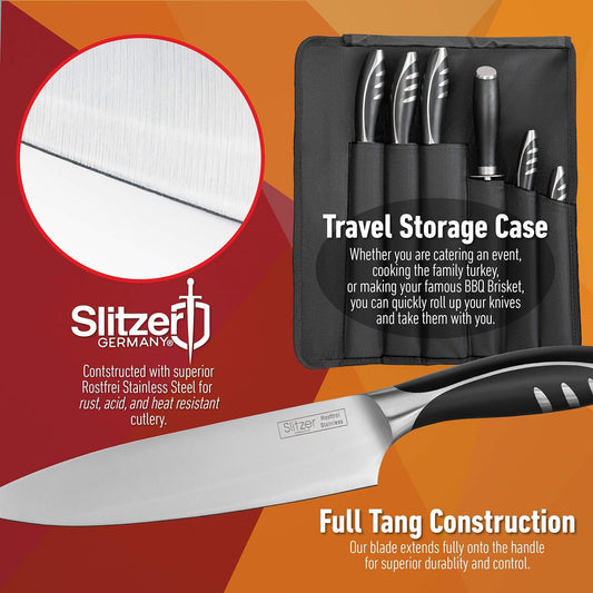 7-Piece Chef's Knife Set, Ergonomically Designed, Professional Grade Chef Knives, Great addition to any kitchen