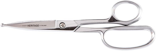 718LRBP Scissors, Made in USA, Heavy Duty Shear with Large Ring and Forged Ball Tips for Poultry Venting, 9-1/8-Inch