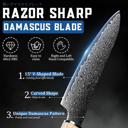 Cleaver Knife for Meat Cutting Butcher Viking Boning Knife | Hand Forged In Fire Chopping Cutter with Sheath Outdoor BBQ Camping Birthday Christmas Chef Gift Idea Men 8.4"
