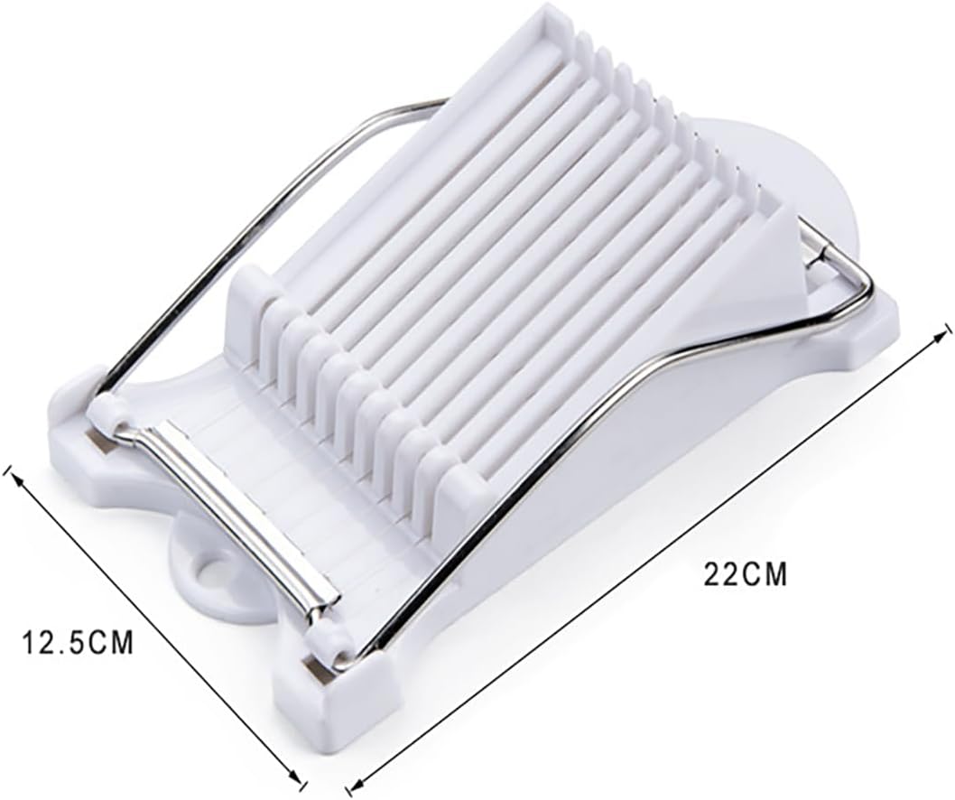 Luncheon Meat Slicer,Luncheon meat Fruit Boiled Egg Ham Garlic Cheese Butter Slicers Cutter, Durable ABS and Stainless Steel Wires, Cuts 11 Slices