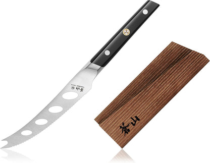 Cangshan TC Series 1021141 Swedish 14C28N Steel Forged 5-Inch Tomato/Cheese Knife and Wood Sheath Set