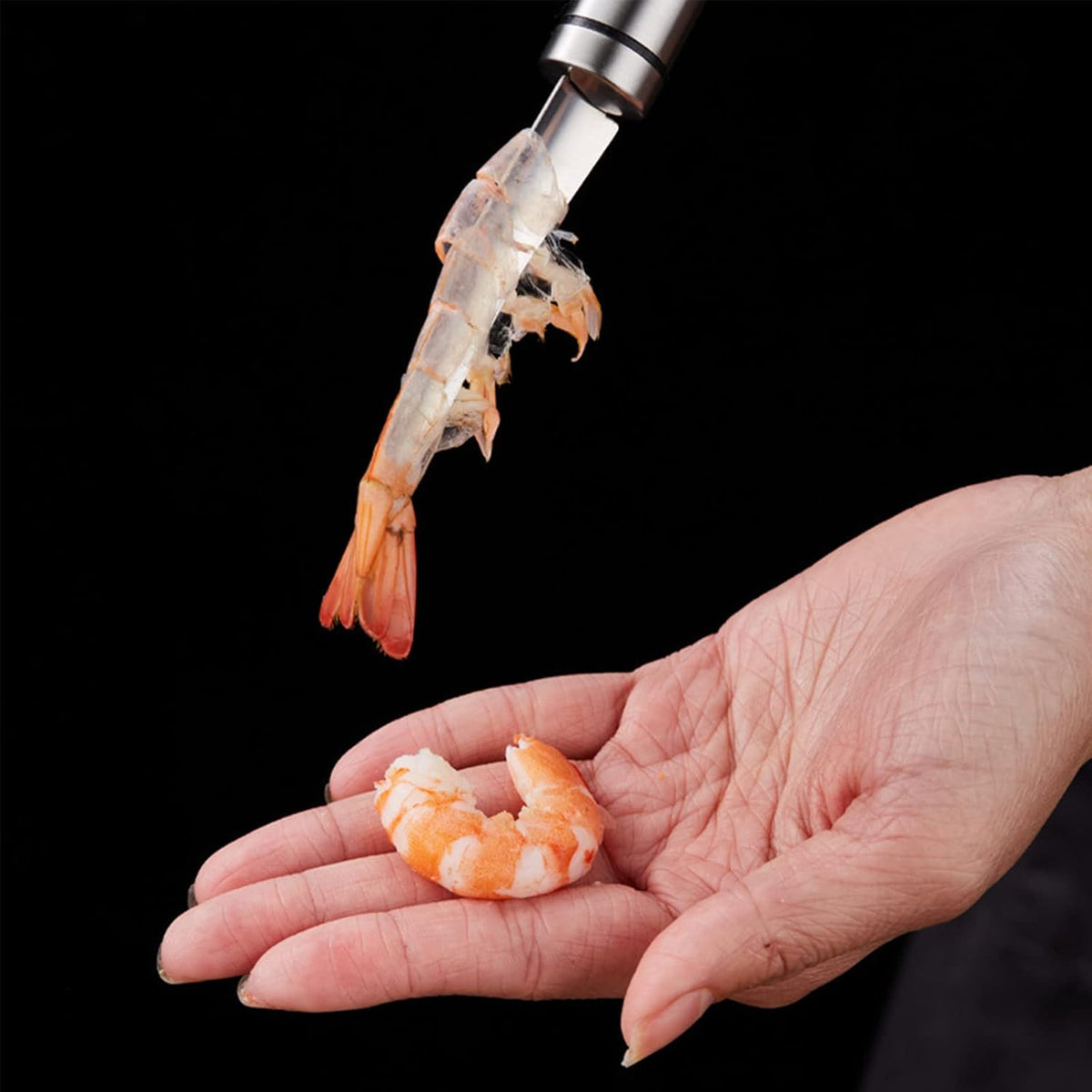 Shrimp Deveiner Tool and Peeler, Toadfish Shrimp Cleaner, 5 in 1 Multifunctional Shrimp Peeler and Deveiner Tool, Oyster Shucking Knife, Ergonomic Non-Slip Grip, Kitchen Essential, 9in