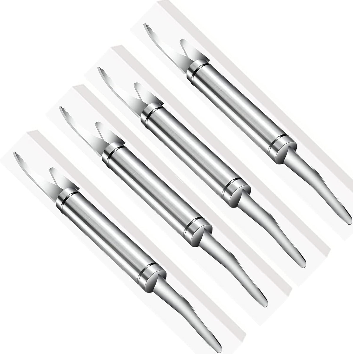 Shrimp Deveiner Tool and Peeler, Toadfish Shrimp Cleaner, 5 in 1 Multifunctional Shrimp Peeler and Deveiner Tool, Oyster Shucking Knife, Ergonomic Non-Slip Grip, Kitchen Essential, 9in