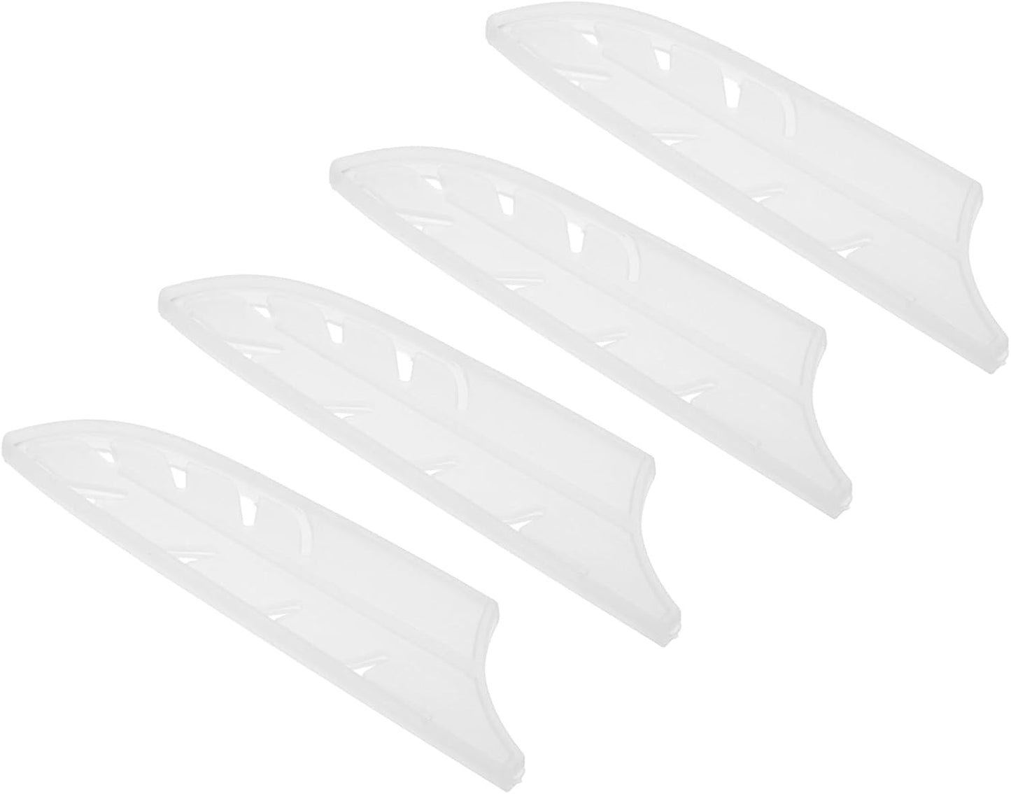 ABS Safety Knife Cover Sleeves for 5" Santoku Knife, Universal Chopping Edge Guard Blade Protector Sheath for Kitchen Bar, White, 12.7cm L, Pack of 2