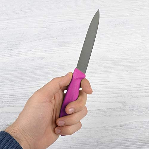 3.25 Inch Swiss Classic Paring Knife with Straight Edge, Spear Point, Pink