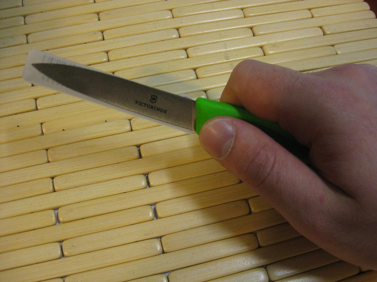 3.25 Inch Swiss Classic Paring Knife with Straight Edge, Spear Point, Pink