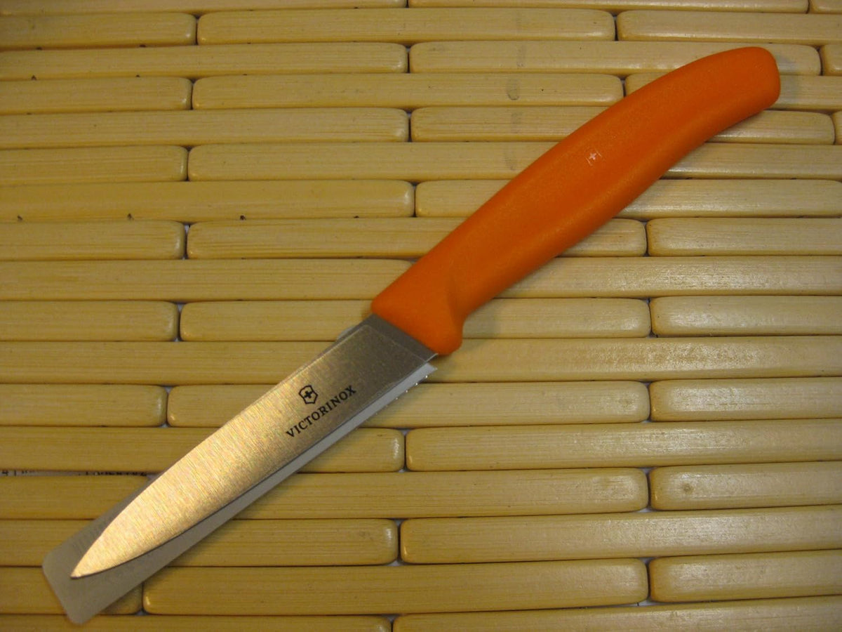 3.25 Inch Swiss Classic Paring Knife with Straight Edge, Spear Point, Pink