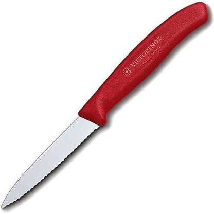 3.25 Inch Swiss Classic Paring Knife with Straight Edge, Spear Point, Pink