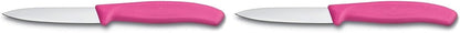 3.25 Inch Swiss Classic Paring Knife with Straight Edge, Spear Point, Pink
