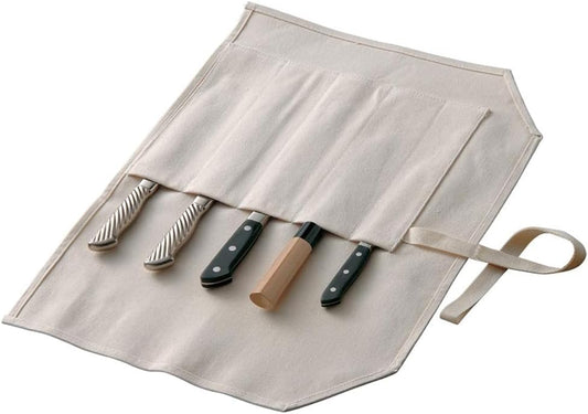 Japanese Canvas Knife Pocket F-359 Carry Case For Chef's Knives