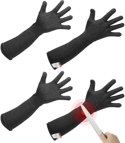 Cut Resistant Sleeves with Gloves, Arm Protection Sleeve HPPE Farmer Gardening Sleeves for Welding, Farming