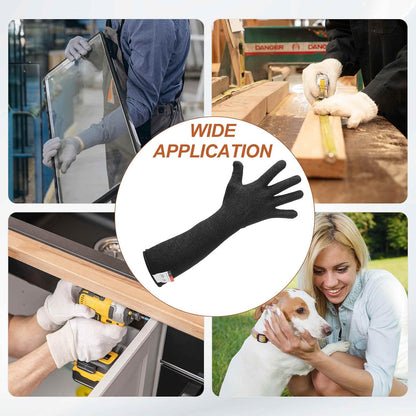 Cut Resistant Sleeves with Gloves, Arm Protection Sleeve HPPE Farmer Gardening Sleeves for Welding, Farming