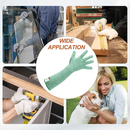 Cut Resistant Sleeves with Gloves, Arm Protection Sleeve HPPE Farmer Gardening Sleeves for Welding, Farming