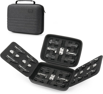 Knife Case for 40+ Pocket Knives, Display Collection, Folding Knife Holder | Butterfly Knives Storage Organizer, Multi-purpose Storage Box for Knife Collection and Display, Only Case