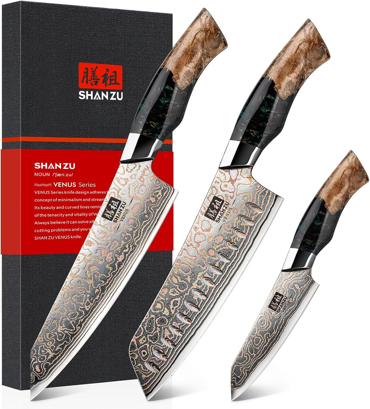 Damascus Chef Knife 8 inch, Japanese Kitchen Knives